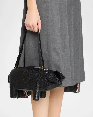 Thom Browne Pig-Shaped Leather Shoulder Bag | Thumbnail 2 Thom Browne Pig-Shaped Leather Shoulder Bag | Thumbnail 2