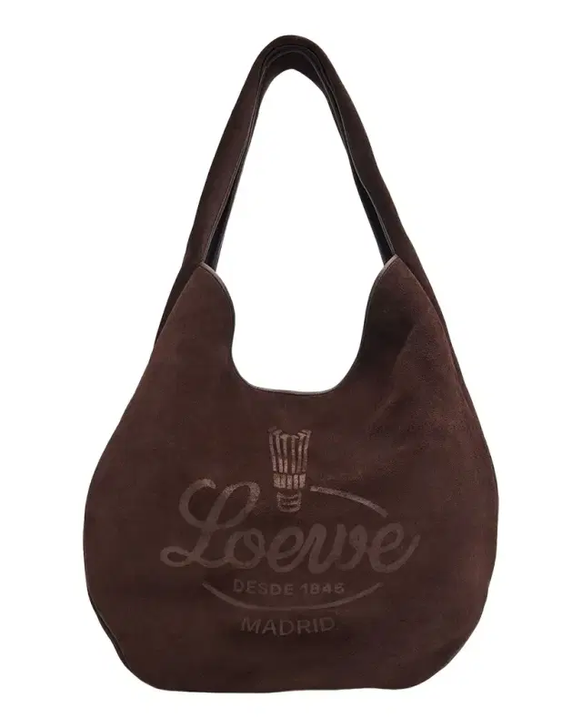 LOEWE Men 's Sway Hobo Bag in Suede Calfskin