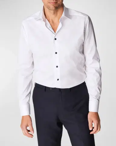 Eton Men's Slim Fit Twill Dress Shirt | Thumbnail 4 Eton Men's Slim Fit Twill Dress Shirt | Thumbnail 4