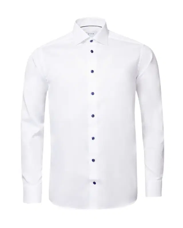 Eton Men's Slim Fit Twill Dress Shirt