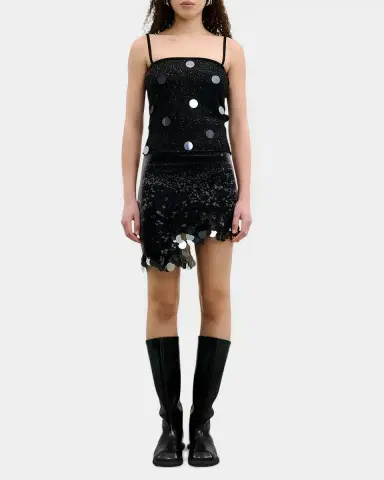 PH5 Casey Sequined Asymmetric Wavy Mini Skirt | Thumbnail 2