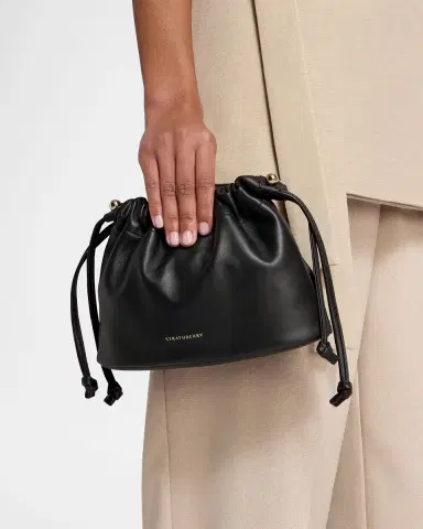 Strathberry Charlotte Drawstring Leather Clutch Bag | Thumbnail 5 Strathberry Charlotte Drawstring Leather Clutch Bag | Thumbnail 5