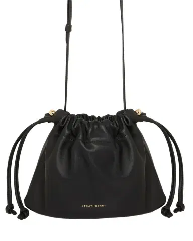 Strathberry Charlotte Drawstring Leather Clutch Bag | Thumbnail 1 Strathberry Charlotte Drawstring Leather Clutch Bag | Thumbnail 1