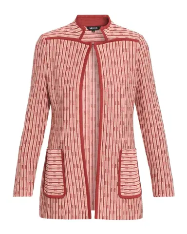 Misook Geometric Knit Jacket | Thumbnail 1