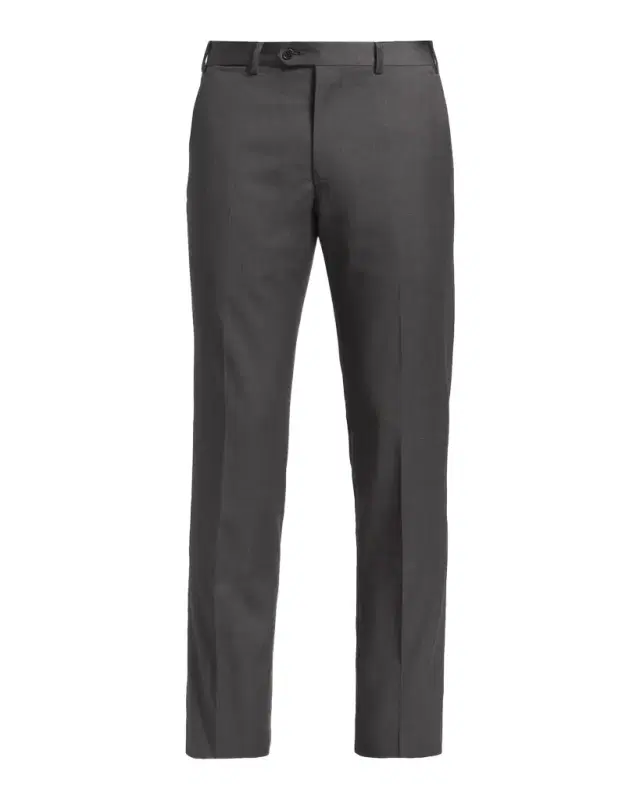 Emporio Armani Basic Flat-Front Wool Trousers