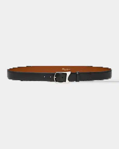 Santoni Men's Leather Belt | Thumbnail 2 Santoni Men's Leather Belt | Thumbnail 2