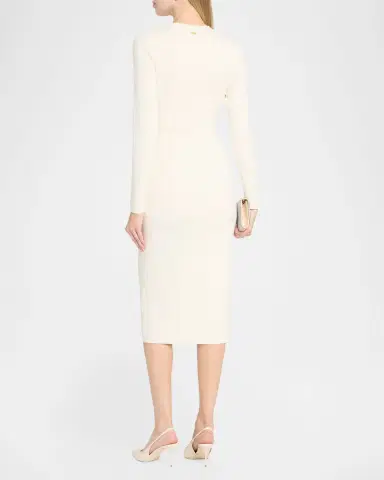 Toccin Lara Bodycon Rib Knit Midi Sweater Dress | Thumbnail 3