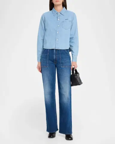 Mother The Patch Maven Sneak Wide-Leg Jeans | Thumbnail 2 Mother The Patch Maven Sneak Wide-Leg Jeans | Thumbnail 2