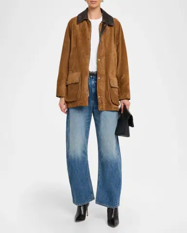 Nili Lotan Kedem Suede Parka Jacket | Thumbnail 2