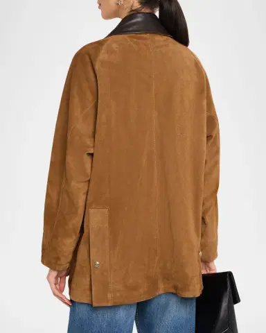 Nili Lotan Kedem Suede Parka Jacket | Thumbnail 3