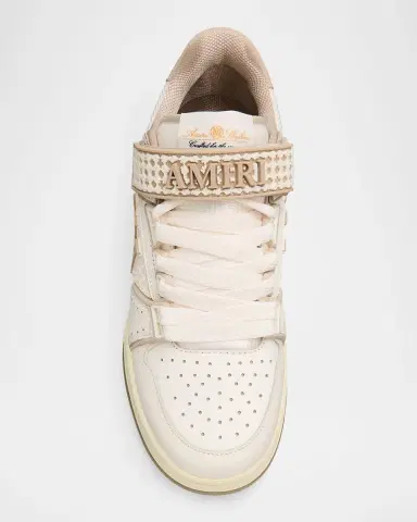 AMIRI Men's Ma Skyline Mesh and Leather Low-Top Sneakers | Thumbnail 4