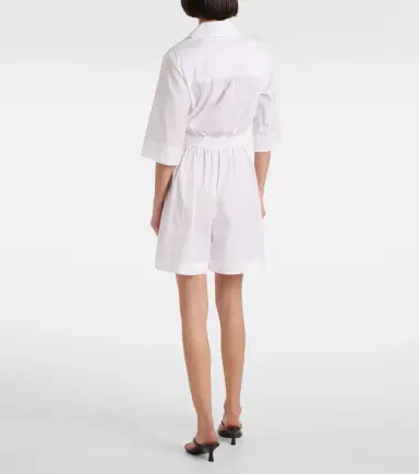 Max Mara Canard cotton-blend poplin romper | Thumbnail 2