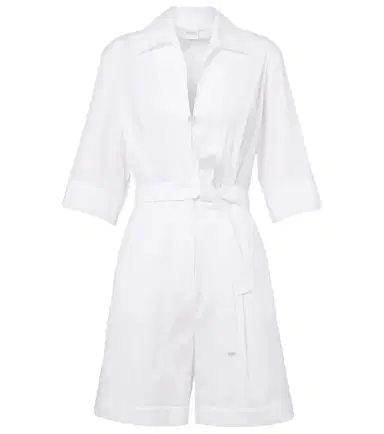 Max Mara Canard cotton-blend poplin romper | Thumbnail 1
