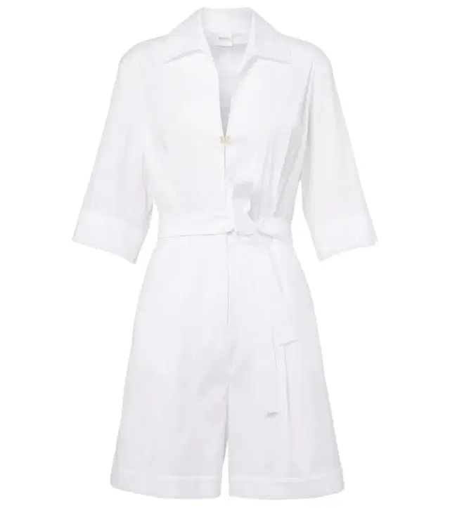 Max Mara Canard cotton-blend poplin romper