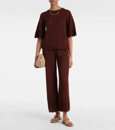 Eres Rêverie open-knit cotton-blend top | Thumbnail 4