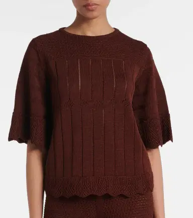 Eres Rêverie open-knit cotton-blend top | Thumbnail 5