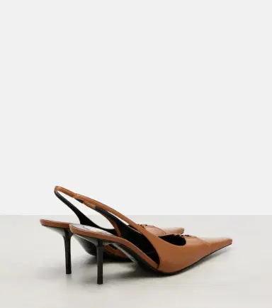 Saint Laurent Babylone Breteuil leather slingback pumps | Thumbnail 3 Saint Laurent Babylone Breteuil leather slingback pumps | Thumbnail 3