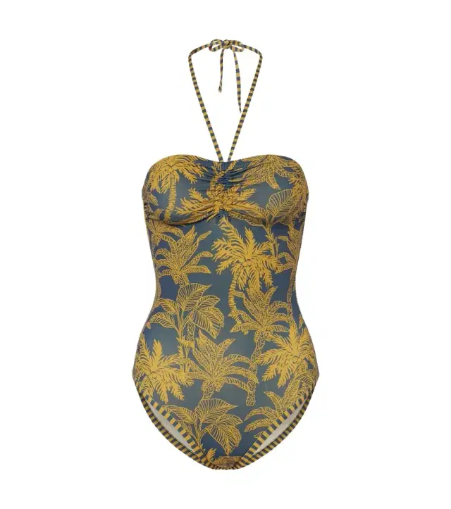 Eres Ailleurs printed halterneck swimsuit
