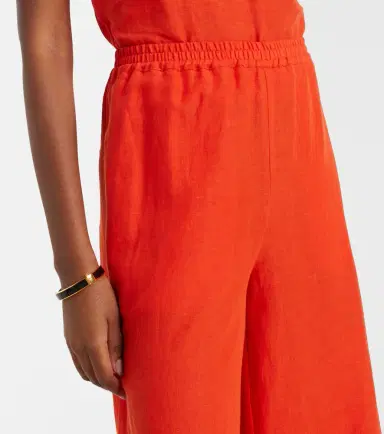 Eres Select linen wide-leg pants | Thumbnail 2