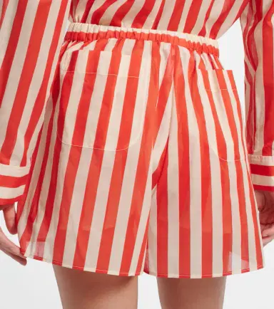 Eres Twins striped cotton voile shorts | Thumbnail 2