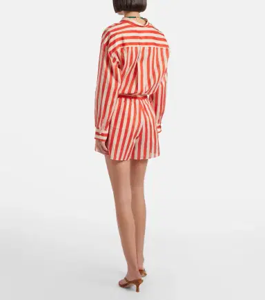 Eres Twins striped cotton voile shorts | Thumbnail 3