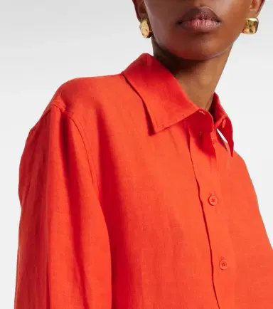 Eres Mignonnette oversized linen shirt | Thumbnail 4