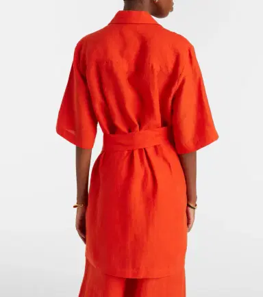 Eres Séducteur linen shirt dress | Thumbnail 5 Eres Séducteur linen shirt dress | Thumbnail 5