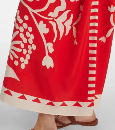 Eres Holi belted printed silk kaftan | Thumbnail 2