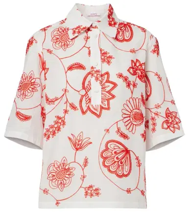 Eres Izana embroidered cotton-blend shirt | Thumbnail 1 Eres Izana embroidered cotton-blend shirt | Thumbnail 1