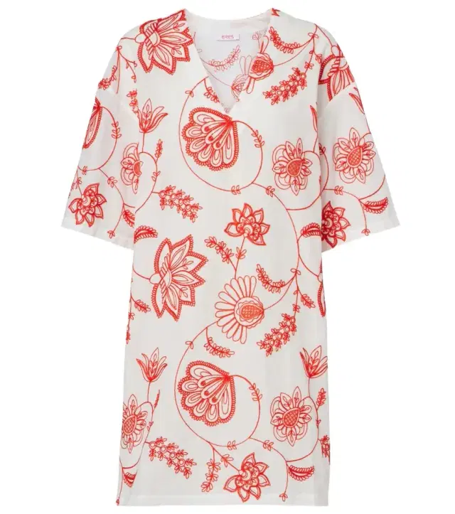 Eres Levia embroidered cotton-blend minidress