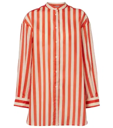 Eres Duetto striped cotton voile shirt | Thumbnail 1