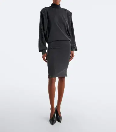 Mugler Cotton jersey sweatshirt dress | Thumbnail 3 Mugler Cotton jersey sweatshirt dress | Thumbnail 3