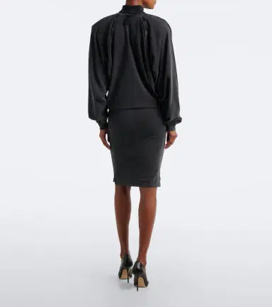Mugler Cotton jersey sweatshirt dress | Thumbnail 5 Mugler Cotton jersey sweatshirt dress | Thumbnail 5