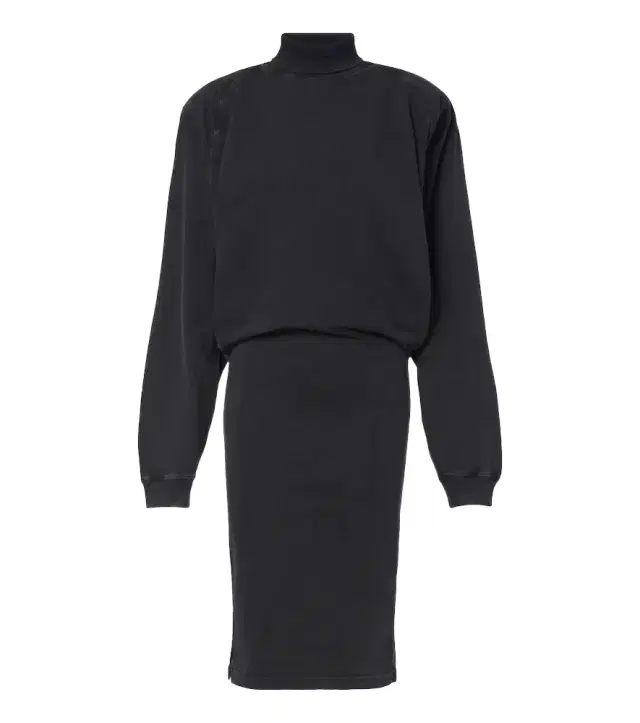 Mugler Cotton jersey sweatshirt dress