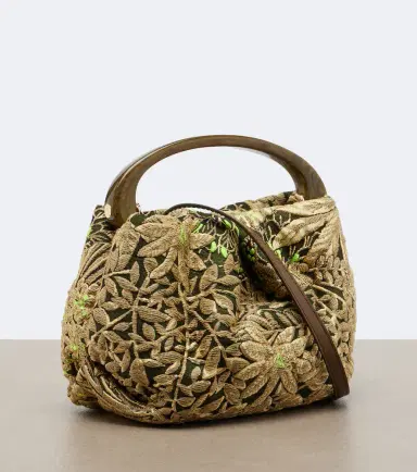 Dries Van Noten Small floral jacquard top-handle bag | Thumbnail 3