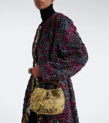 Dries Van Noten Small floral jacquard top-handle bag | Thumbnail 5