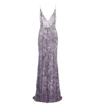 The New Arrivals Ilkyaz Ozel Claudie sequined lace gown | Thumbnail 1