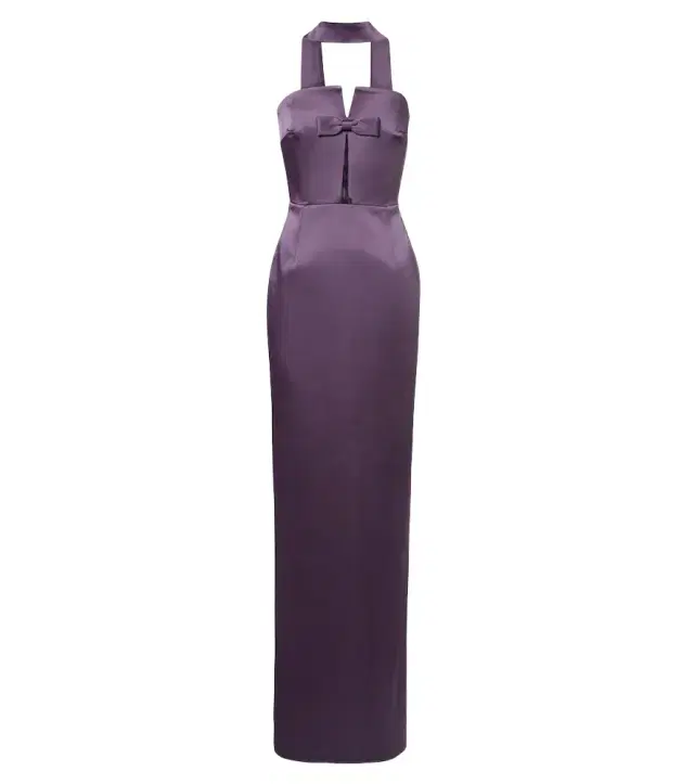 The New Arrivals Ilkyaz Ozel Noa scarf-detail satin gown