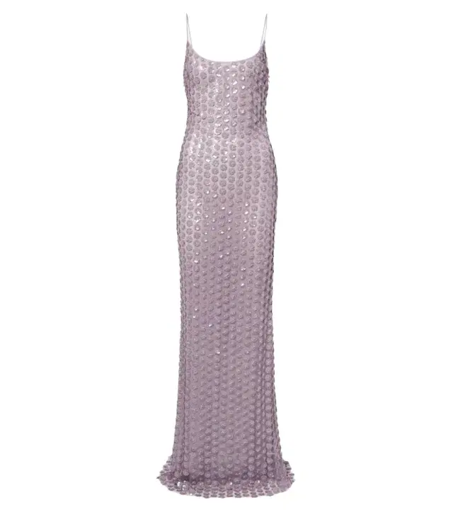 The New Arrivals Ilkyaz Ozel Sequined tulle gown