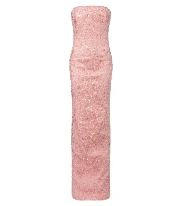 Nara sequined strapless gown
