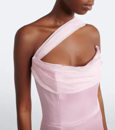 The New Arrivals Ilkyaz Ozel Julietta scarf-detail satin gown | Thumbnail 2 The New Arrivals Ilkyaz Ozel Julietta scarf-detail satin gown | Thumbnail 2