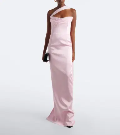 The New Arrivals Ilkyaz Ozel Julietta scarf-detail satin gown | Thumbnail 3 The New Arrivals Ilkyaz Ozel Julietta scarf-detail satin gown | Thumbnail 3