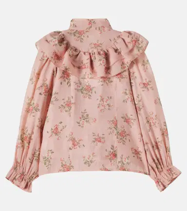 Petite Amalie Floral tie-neck blouse | Thumbnail 3 Petite Amalie Floral tie-neck blouse | Thumbnail 3