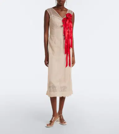 Simone Rocha Embellished floral-appliqué tulle midi dress | Thumbnail 2
