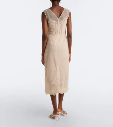 Simone Rocha Embellished floral-appliqué tulle midi dress | Thumbnail 4