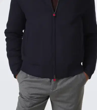 Kiton Wool bomber jacket | Thumbnail 4
