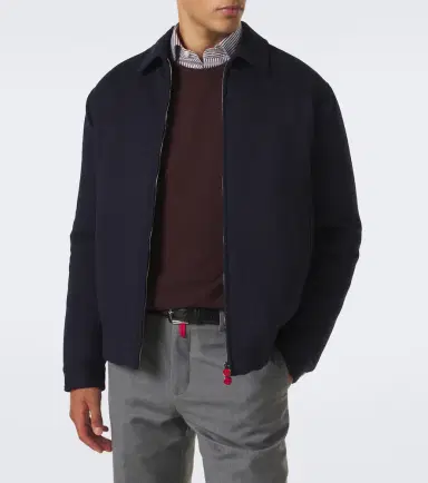Kiton Wool bomber jacket | Thumbnail 7