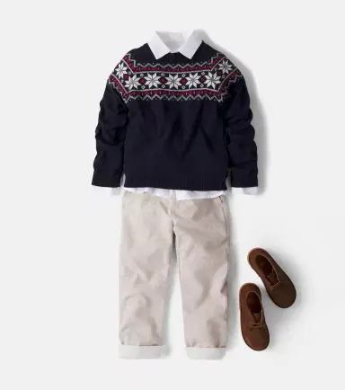 Patachou Fair Isle sweater | Thumbnail 4