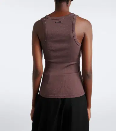 Jacquemus Grosgrain cotton jersey tank top | Thumbnail 4