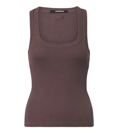 Jacquemus Grosgrain cotton jersey tank top | Thumbnail 1